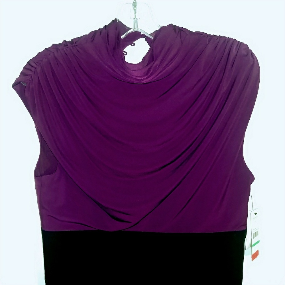 🎉SALE🎉NWT laundry deep purple a line dress